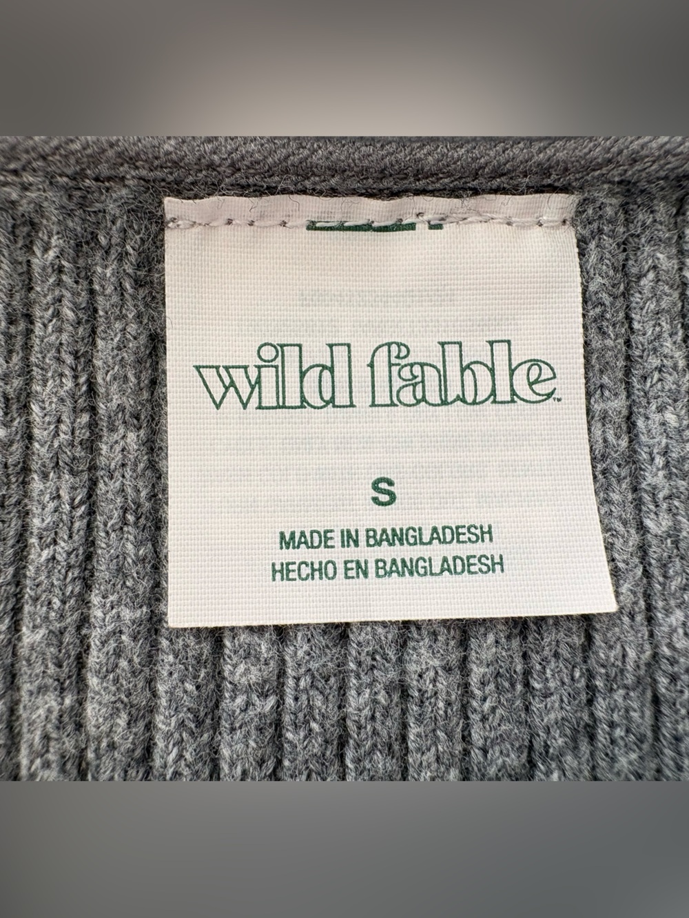 Wild Fable Women’s Grey Ribbed Knit Tube Top - Small - Picture 5 of 5
